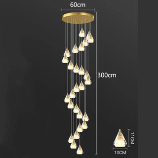 Martina - Crystal Pendant Hanging Chandelier