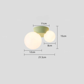 Puerto - Retro Modern Double Head Round Ball Ceiling Light