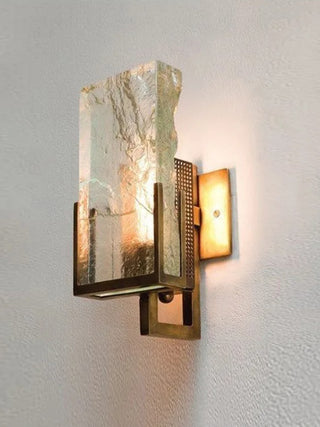 Massimo  - Modern Gold Frosted Glass Style Wall Light