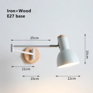 Jacques - Modern White Long Pole Swing Arm Wall Light