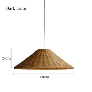 Clifton - Woven Rattan Pendant Light Wicker Cone Lamp Shade