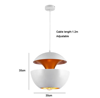 Jeffery - Modern Bronze Apple Round Hanging Pendant Ceiling Light