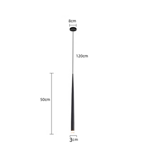 Felipe - Black Hanging Multi Long Tube Combination Ceiling Light