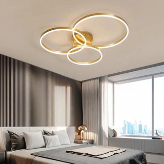 Lync - Modern Round Multi Ring Semi-Flush Ceiling Light
