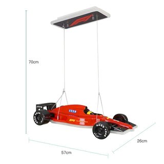 Niklas - Boys Ceiling Light Hanging Racing Car