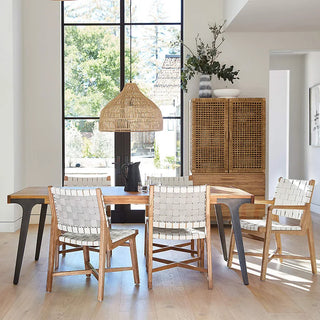 Myriam - Handmade Woven Rattan Round Ceiling Pendant Light