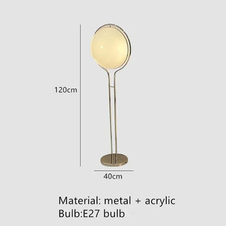 Corvella - Chrome Acrylic Ball Floor Lamp