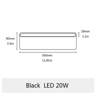 Maben - Flat 6W/12W Up/Down Wall Light