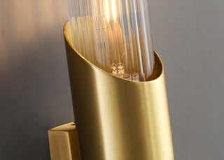 Alyssa - Modern Minimalist Gold Tube Wall Light