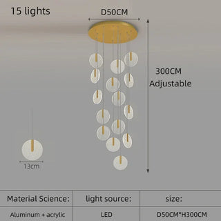 Elena - Hanging Ceiling Pendant Chandelier