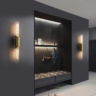 Alyssa - Modern Minimalist Gold Tube Wall Light