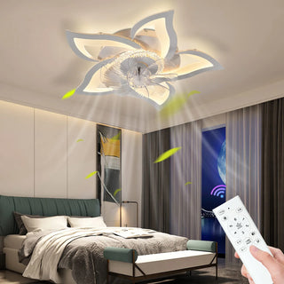 Jeffie - Modern Remote Light Ceiling Fan 5 Blade
