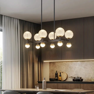 Gopi - Modern Glass Ball Multi Head Ceiling Chandelier