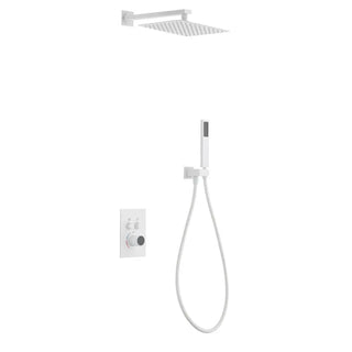 Kastor - Square Rain Shower Head Set with Handheld Shower