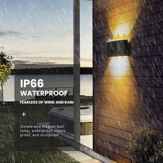Kenndra - Hex Shaped Up/Down Outdoor Wall Light