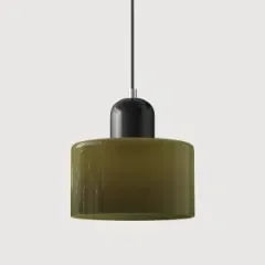 Mossel - Modern Long Line Small Minimalist Glass Pendant Light