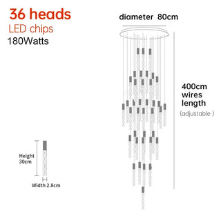 Rufus - Crystal Pendant Ceiling Chandelier