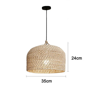 Rochelle - Wicker Rattan Pendant Ceiling Light Handmade Japanese Style
