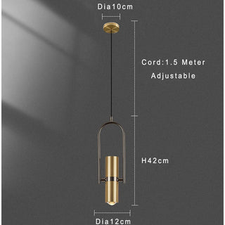 Paarl - Fumi Gold Rotating Hanging Spotlight Pendant Ceiling Light