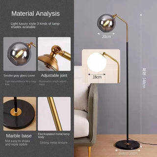 Jeanette - Modern Glass Orb Table Lamp