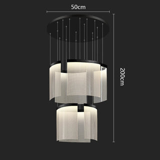 Foara - Round Hanging APP Dimmable Hanging Ceiling Chandelier