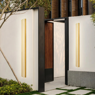 Yestine - Stripe Gold Modern LED Outdoor Wall light Bar