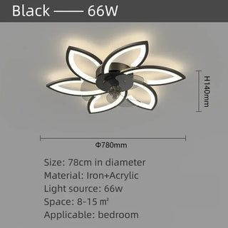 Sesilia - Modern Flower Ceiling Fan Light 3 Blade