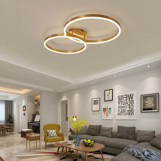 Lync - Modern Round Multi Ring Semi-Flush Ceiling Light