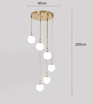 Joshua - Modern Round Hanging LED Ball Ceiling Chandelier