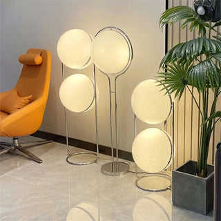Corvella - Chrome Acrylic Ball Floor Lamp