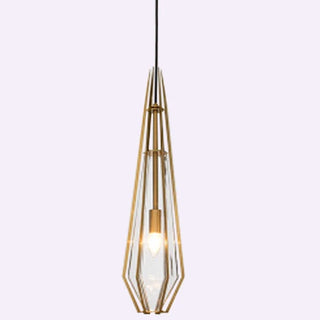 Mabon - Geometric Caged Coloured Diamond Glass Pendant Ceiling Light