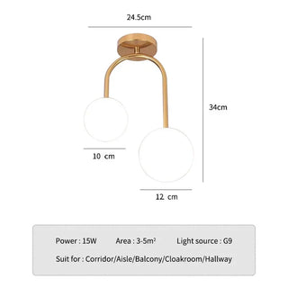 Turmero - Modern Double White Circle Pendant Hanging Ceiling Light