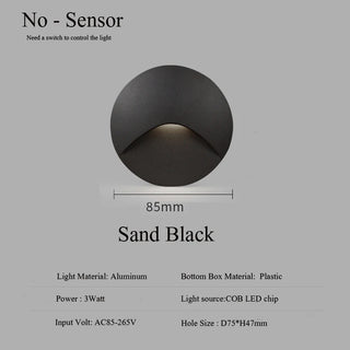 Leroy - Modern Waterproof Indoor/Outdoor Recessed Stair Wall Light