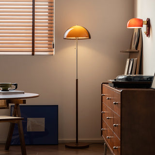 Caldren - Dark Brown Acrylic E27 Floor Lamp
