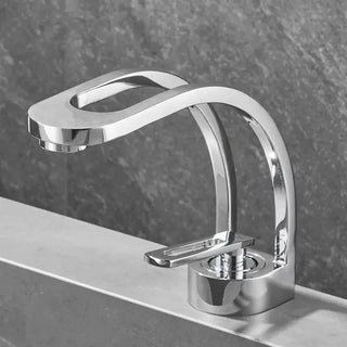 Eleonor - Modern Thin Curved Single Lever Mixer Basin Tap