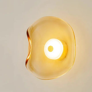 Tinsley - Modern Folded Coloured Glass Egg Wall Light