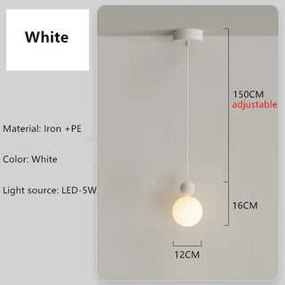 Telde - Modern Minimalist LED Hanging Double Ball Pendant Ceiling Light