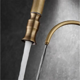Andre - Antique Brass Kitchen 3 Way Filtered Pull Out Tap