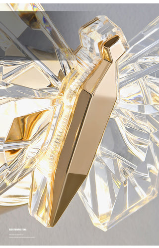 Colter - Modern Crystal Butterfly Wall Light And Pendant Hanging Ceiling Light