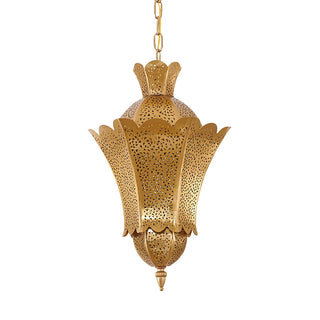 Halden - Vintage Retro Moroccan Gold Hanging Pendant