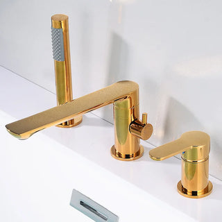 Klaas - Modern 4 Piece Bathtub Tap Set with Handheld Shower