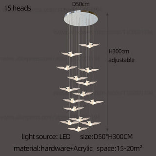 Aviana - Bird Pendant Ceiling Chandelier