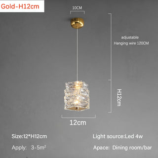 Lorenzo - Modern Twisted Crystal Glass Ceiling Chandelier