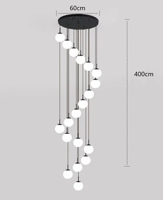 Joshua - Modern Round Hanging LED Ball Ceiling Chandelier