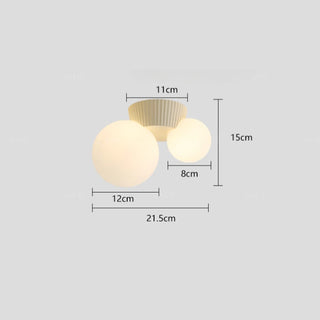 Puerto - Retro Modern Double Head Round Ball Ceiling Light