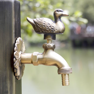 Elnora - Garden Faucet Antique Brass Animal Cold Water Fauce