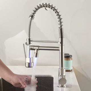Gena - Pull Out Spout Hot/Cold Dual Hole Mixer Tap