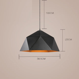 Ivy - Hanging Geodesic Dome Multi Edge Pendant Ceiling Light