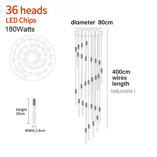 Rufus - Crystal Pendant Ceiling Chandelier