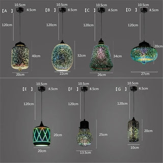 Sabro - Firework Glass Ball Hanging Pendant Ceiling Light